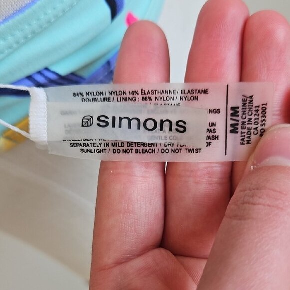 Simons Colorful Women's Floral Bikini Set - Picture 2 of 5